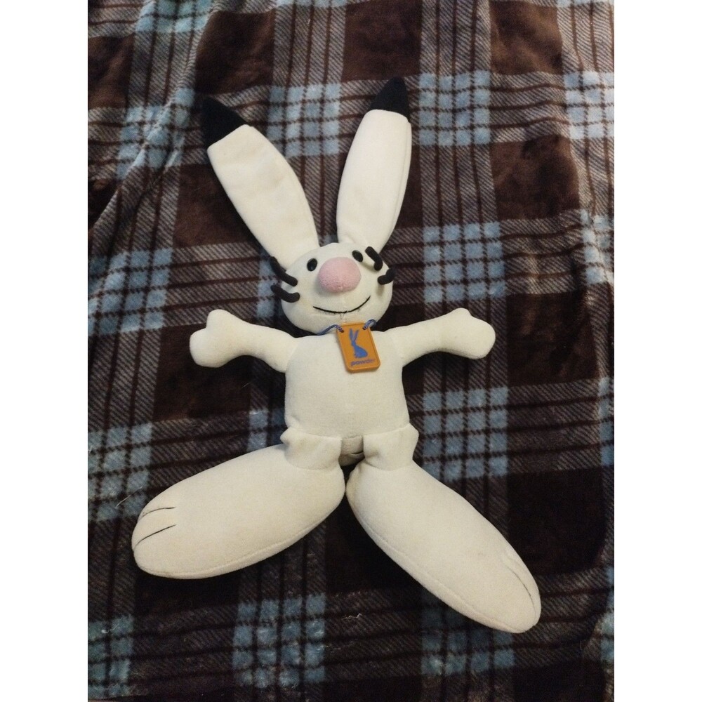 "Powder" Rabbit Bunny Plush Official Mascot 2002 TYCO Salt Lake Winter Olympics